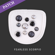 Fearless Scorpio Reithandschuh Patch weiß