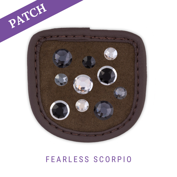 Fearless Scorpio Reithandschuh Patch braun