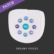 Dreamy Pisces Reithandschuh Patch weiß