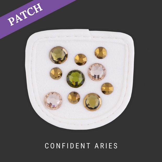 Confident Aries Reithandschuh Patch weiß