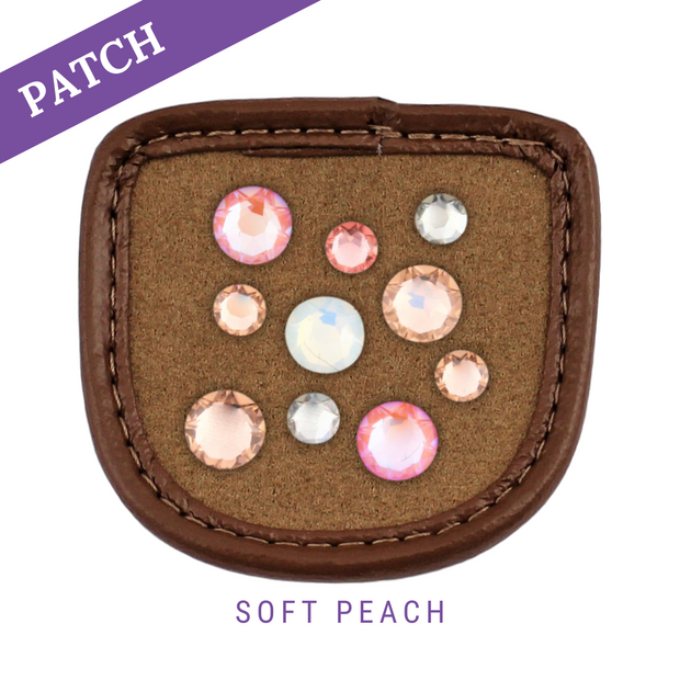 Soft Peach Reithandschuh Patches