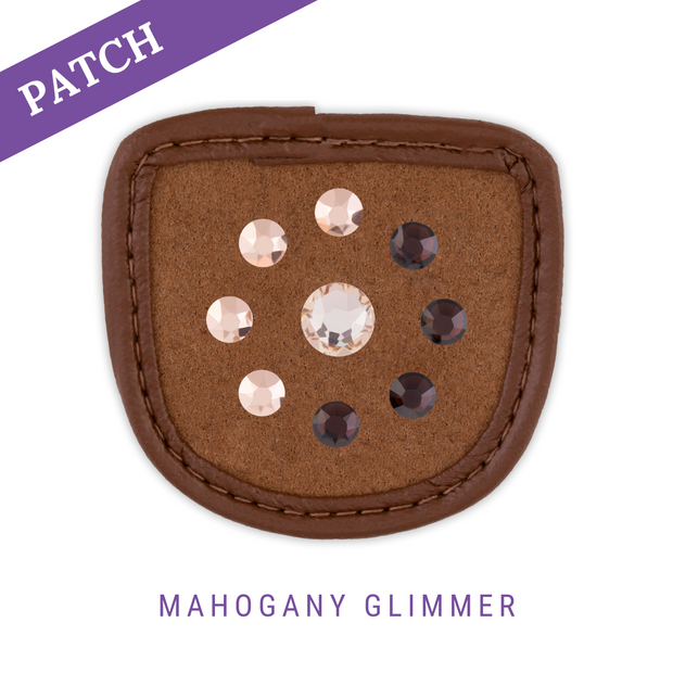 Mahogany Glimmer Reithandschuh Patches