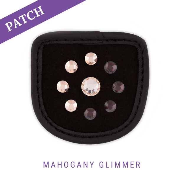 Mahogany Glimmer Reithandschuh Patches