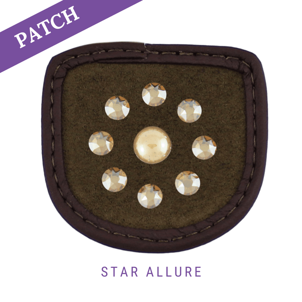 Star Allure Reithandschuh Patch braun